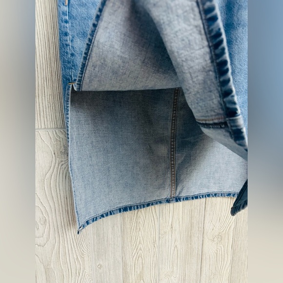 DENIM FORUM “The 90s Denim Skirt” Size 27 Indigo Blue Womens Midi - Picture 6 of 15